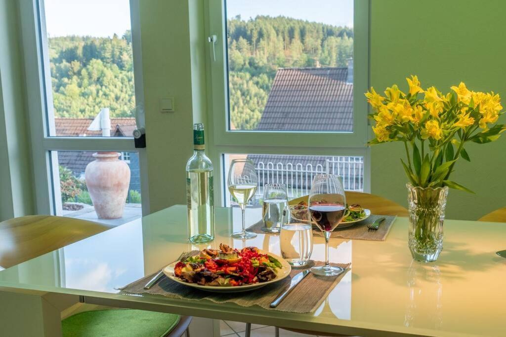 Wohnung Mit Talblick, Ladestation E-Auto Siegen Exteriör bild