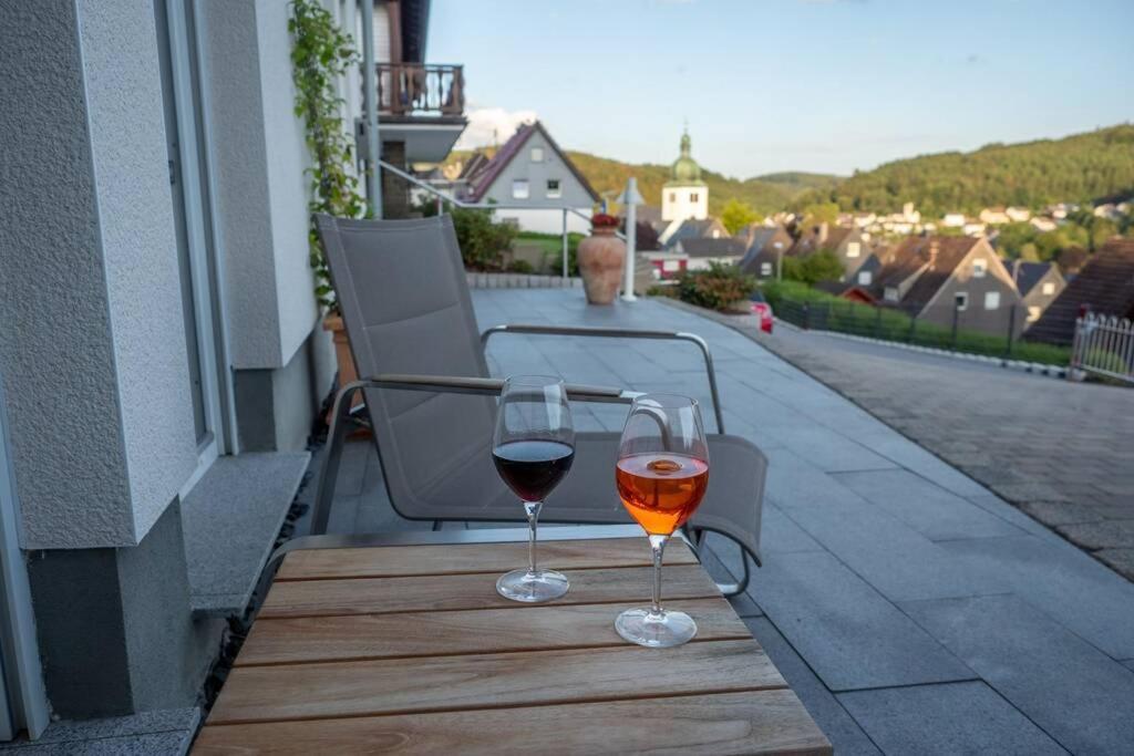 Wohnung Mit Talblick, Ladestation E-Auto Siegen Exteriör bild